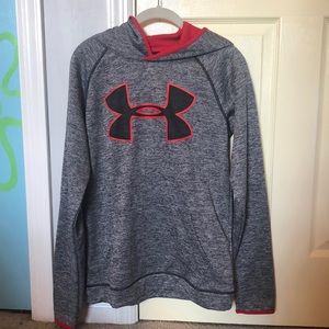 Unisex UnderArmour YXL Grey/Black Patterned Hoodie